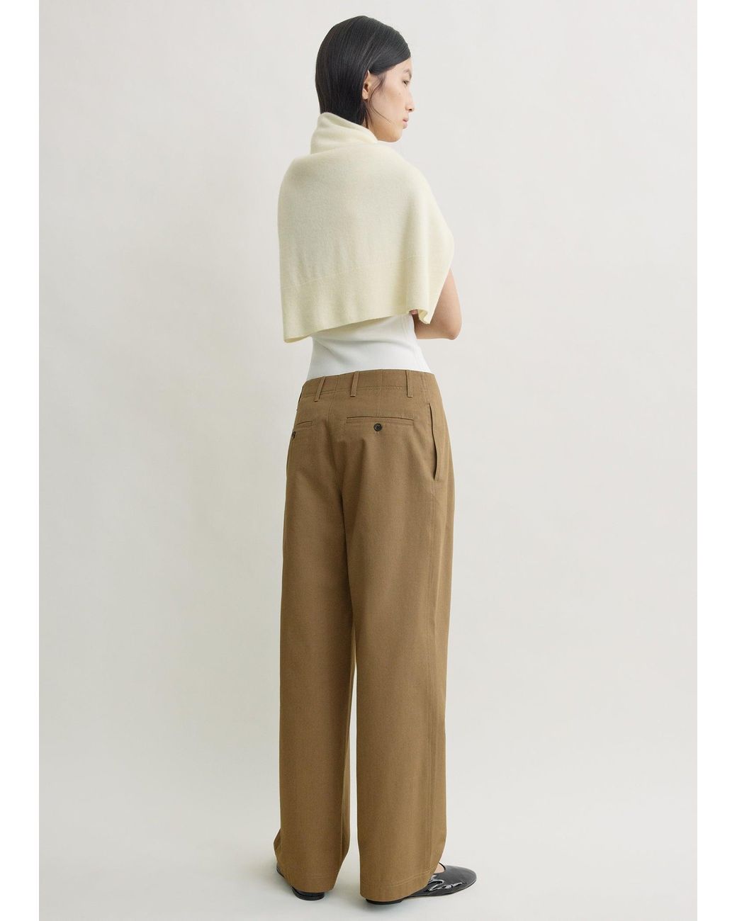 Totême Natural Relaxed Chino Trousers