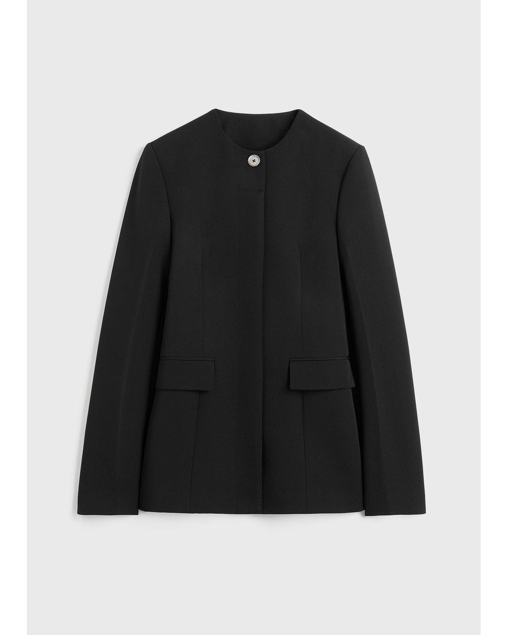 Totême  Black Collarless Evening Jacket