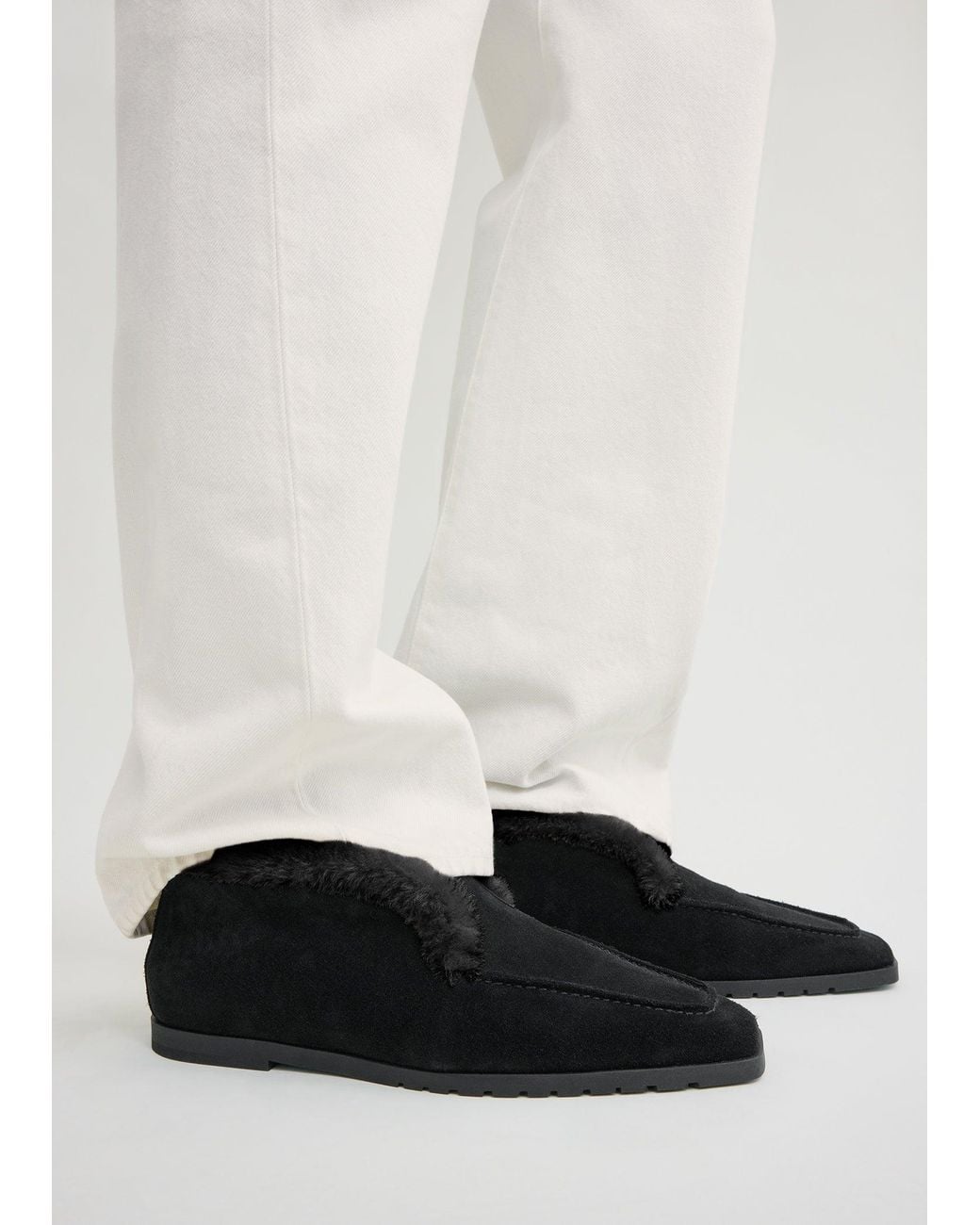 Totême Black Loafer Boots