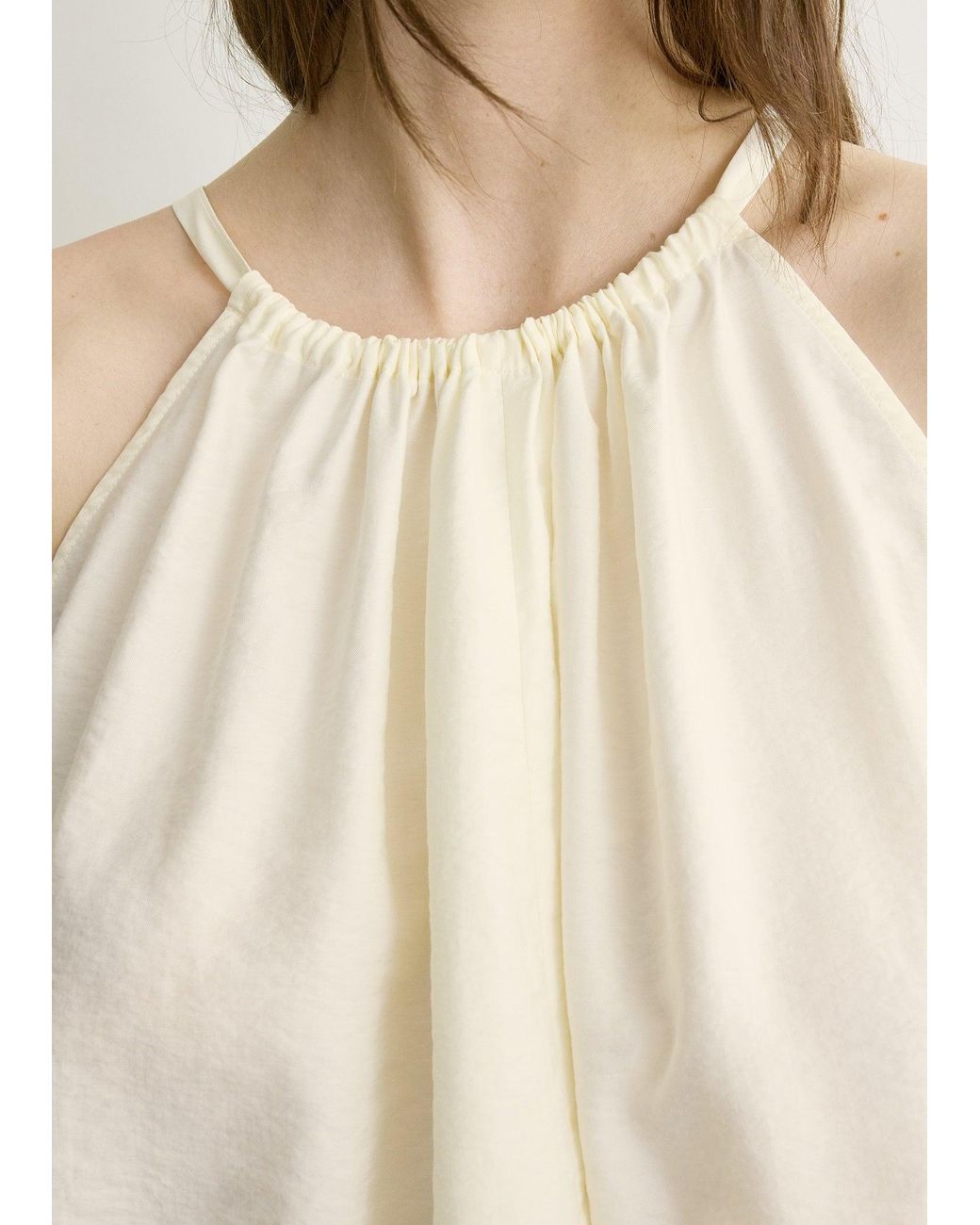 Totême Natural Parachute Halter Top