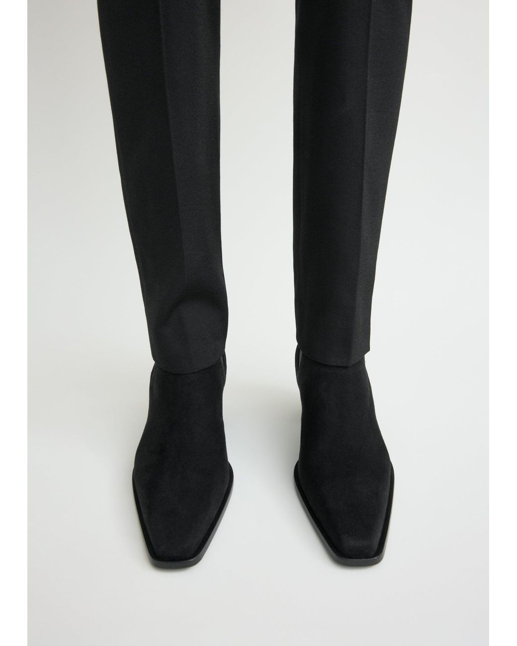 Totême Black Suede City Boots