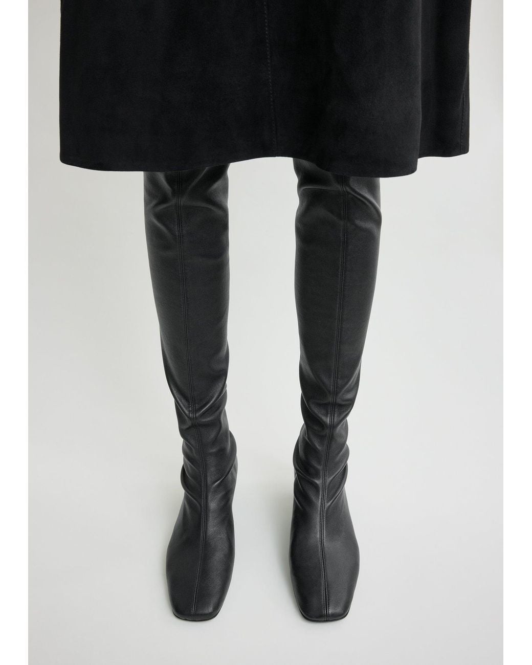 Totême  Black Day Nappa Knee-High Boots