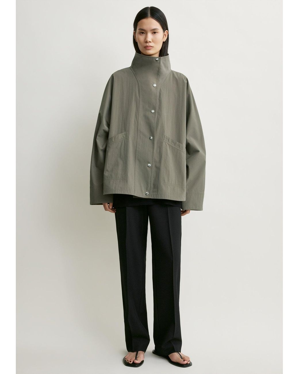 Totême Green Summer Parachute Jacket