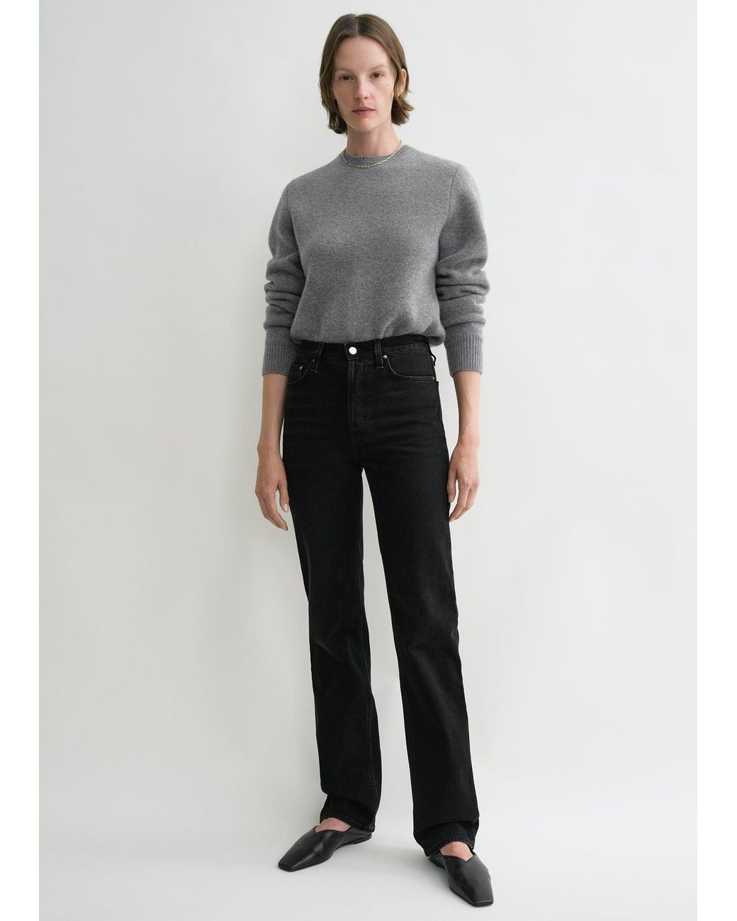 Totême Gray Classic Cut Denim Full Length
