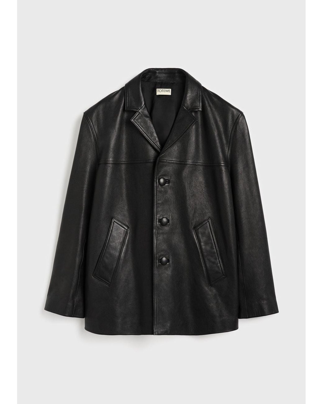 Totême Black Car Jacket for men