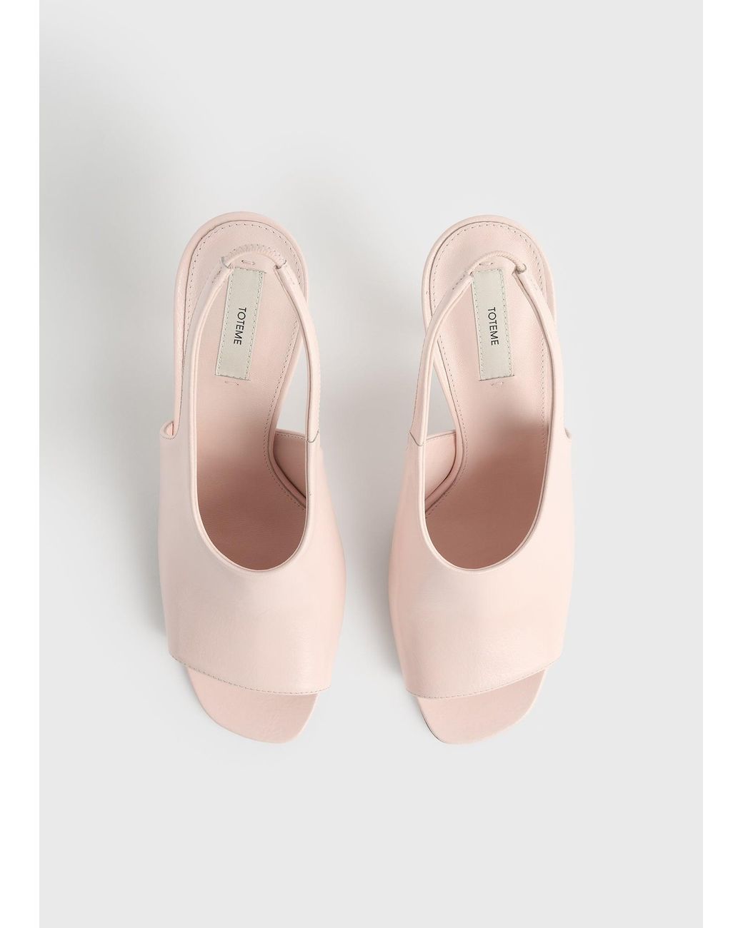 Totême Natural Contour Naplack Slingbacks