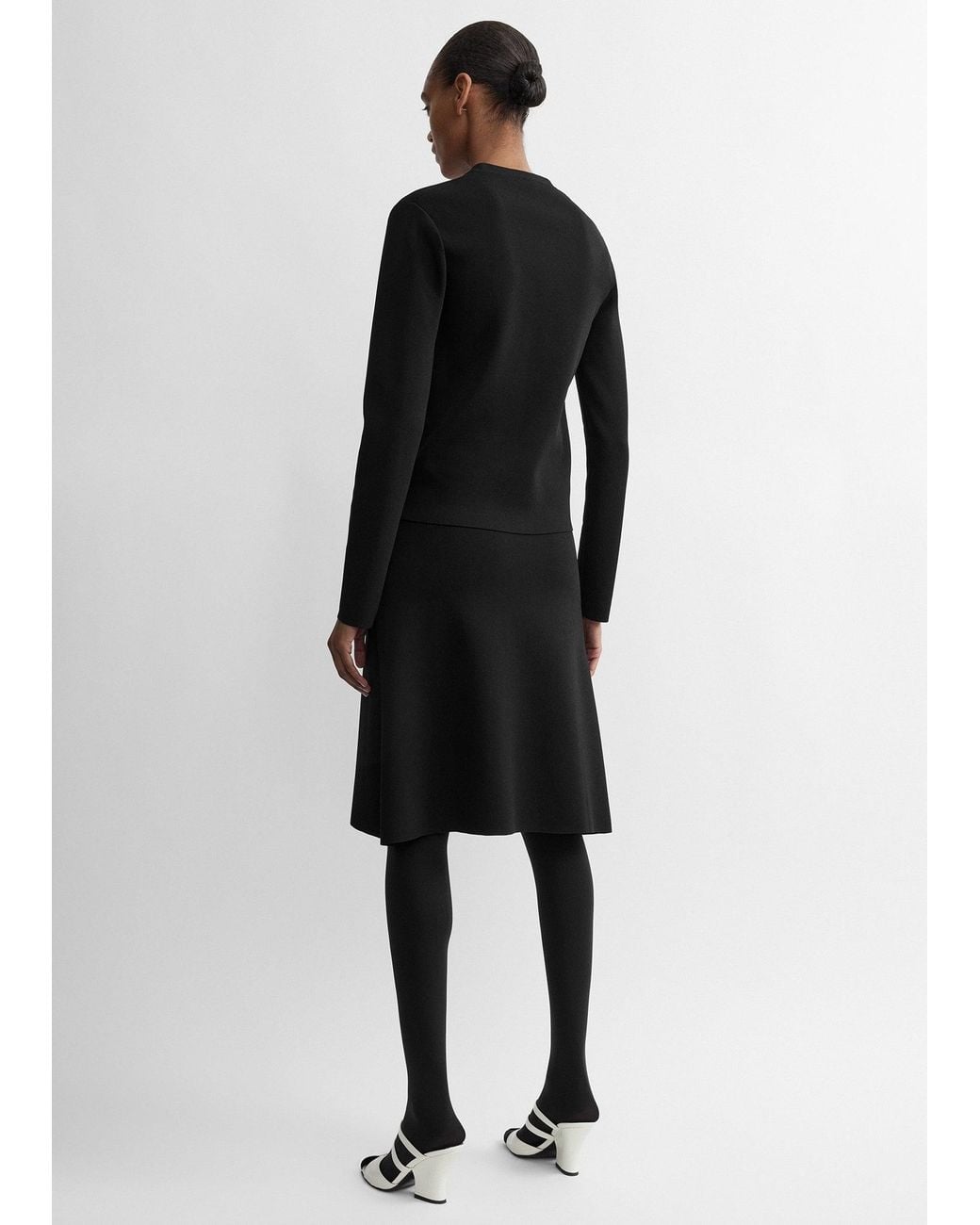 Totême Black Knit Skirt