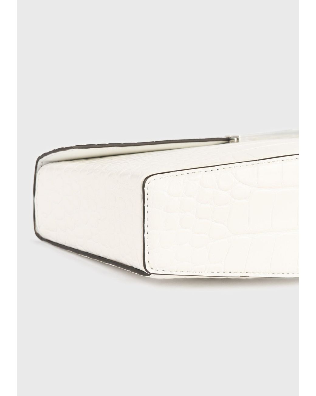 Totême Natural Clip Croco-Embossed Clutch