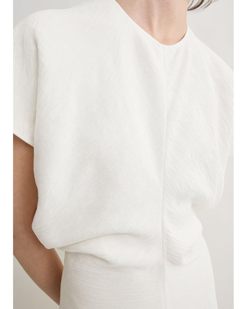 Totême  White Slouch Waist Dress