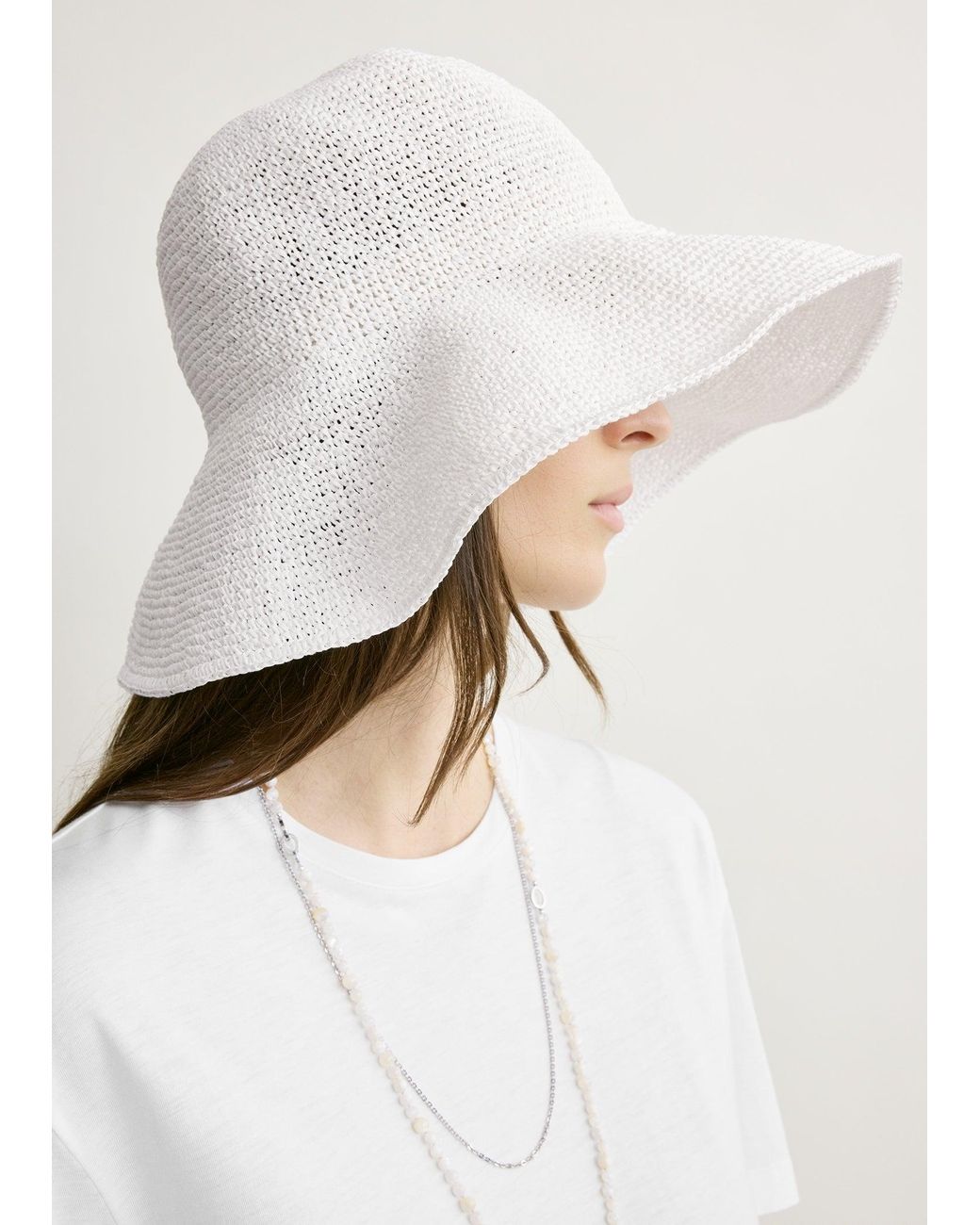 Totême White Woven Sun Hat