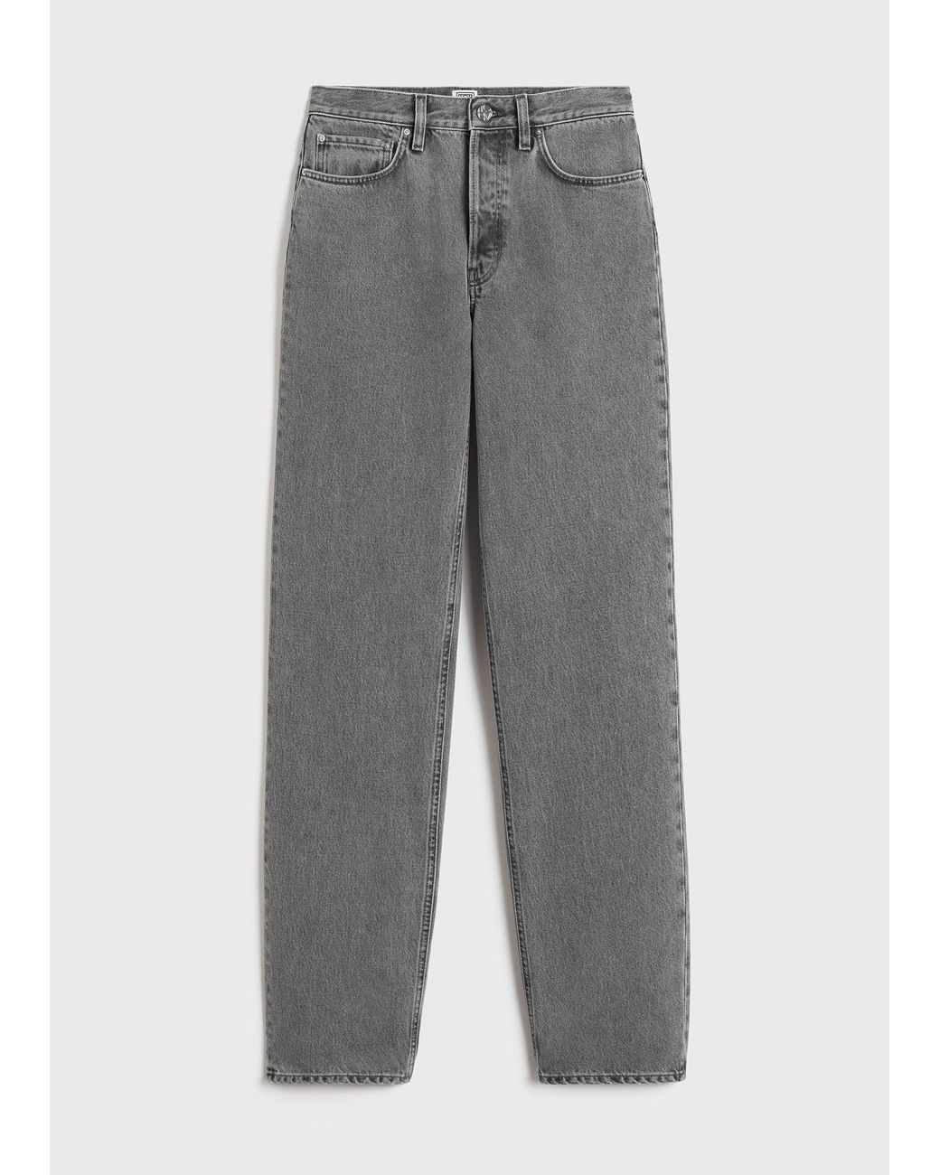Totême Gray Classic Cut Denim Full Length Mid