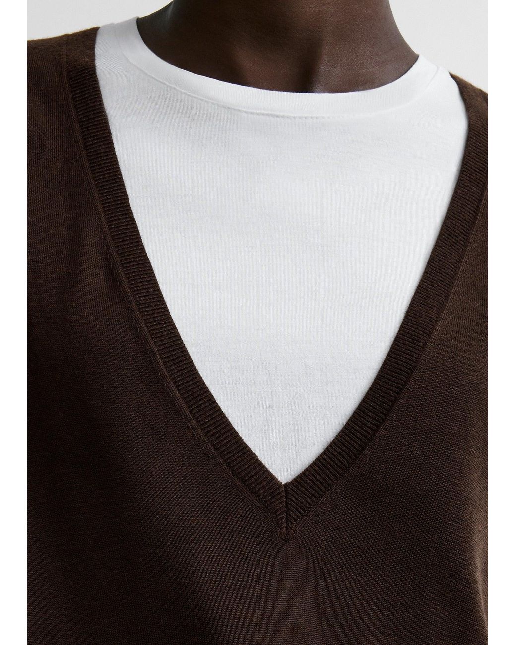 Totême  Black Fine V-Neck Knit