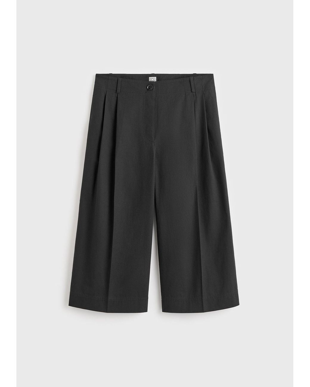 Totême  Black Cropped Trousers