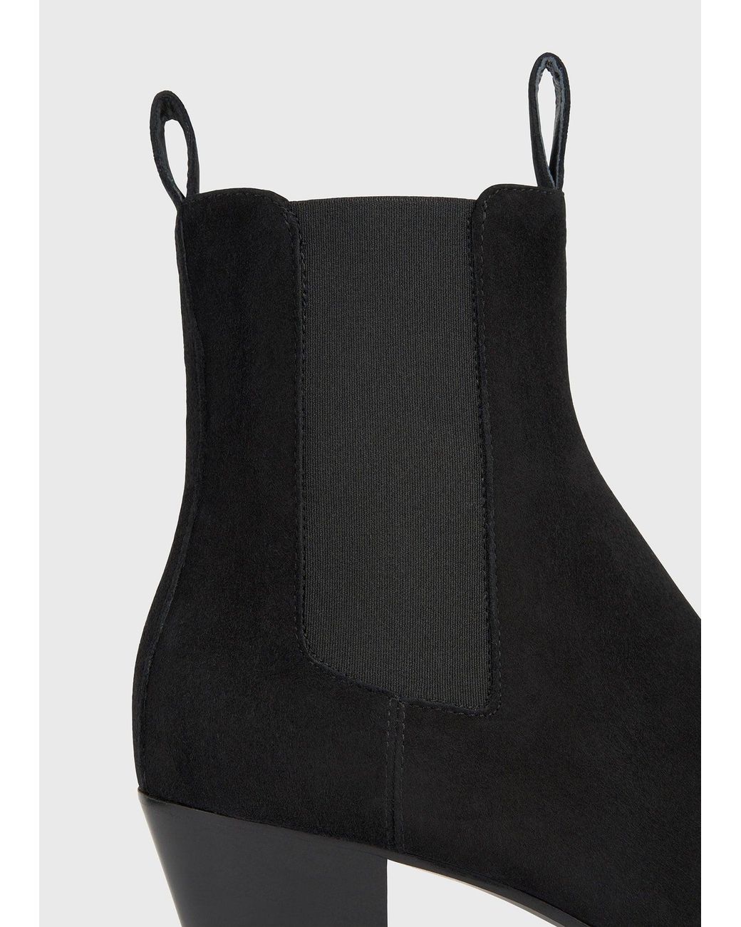 Totême Black Suede City Boots