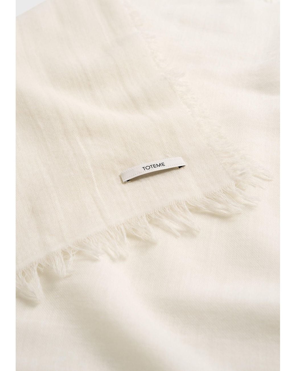 Totême  Natural Light Wool Blanket Scarf