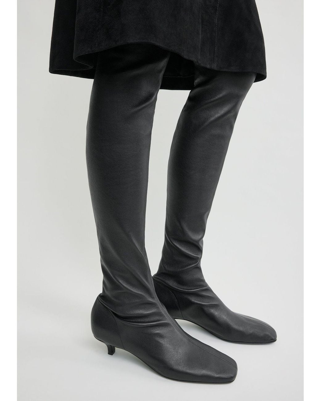 Totême  Black Day Nappa Knee-High Boots