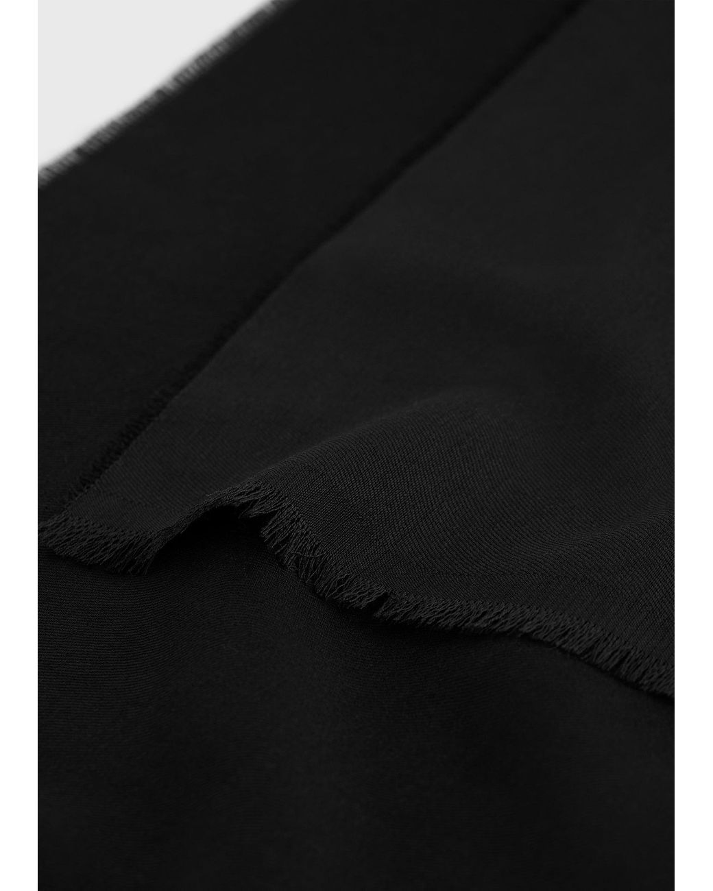 Totême Black Light Wool Scarf