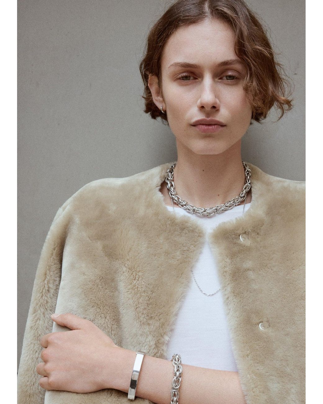 Totême Gray Byzantine Collar
