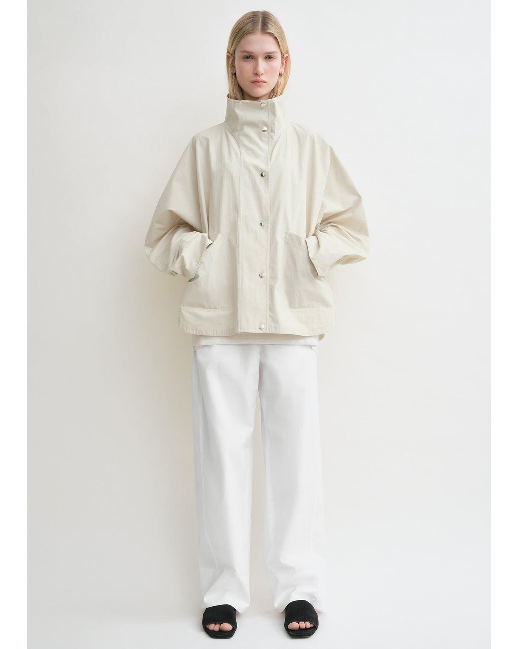 Totême White Summer Parachute Jacket