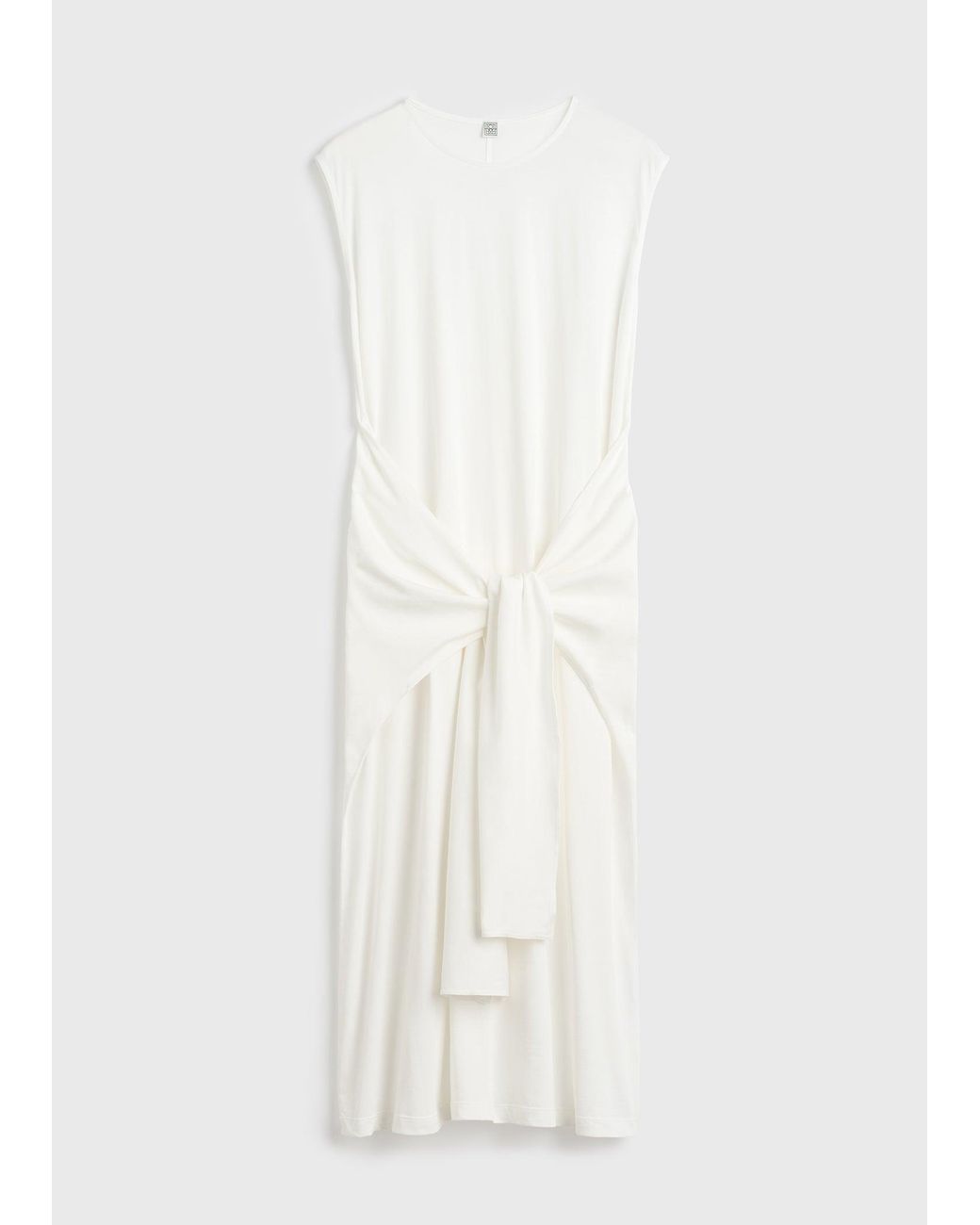 Totême  Natural Tie-Waist Jersey Dress
