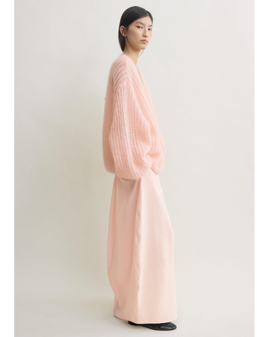 Totême Pink Puffed Cardigan