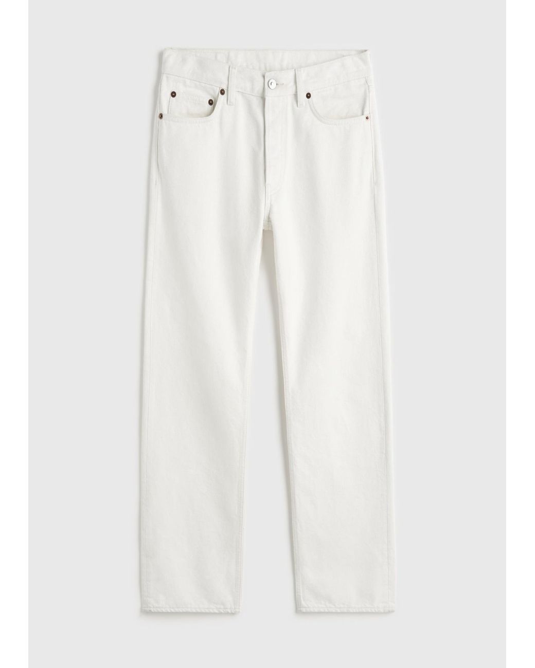 Totême White Straight Denim for men