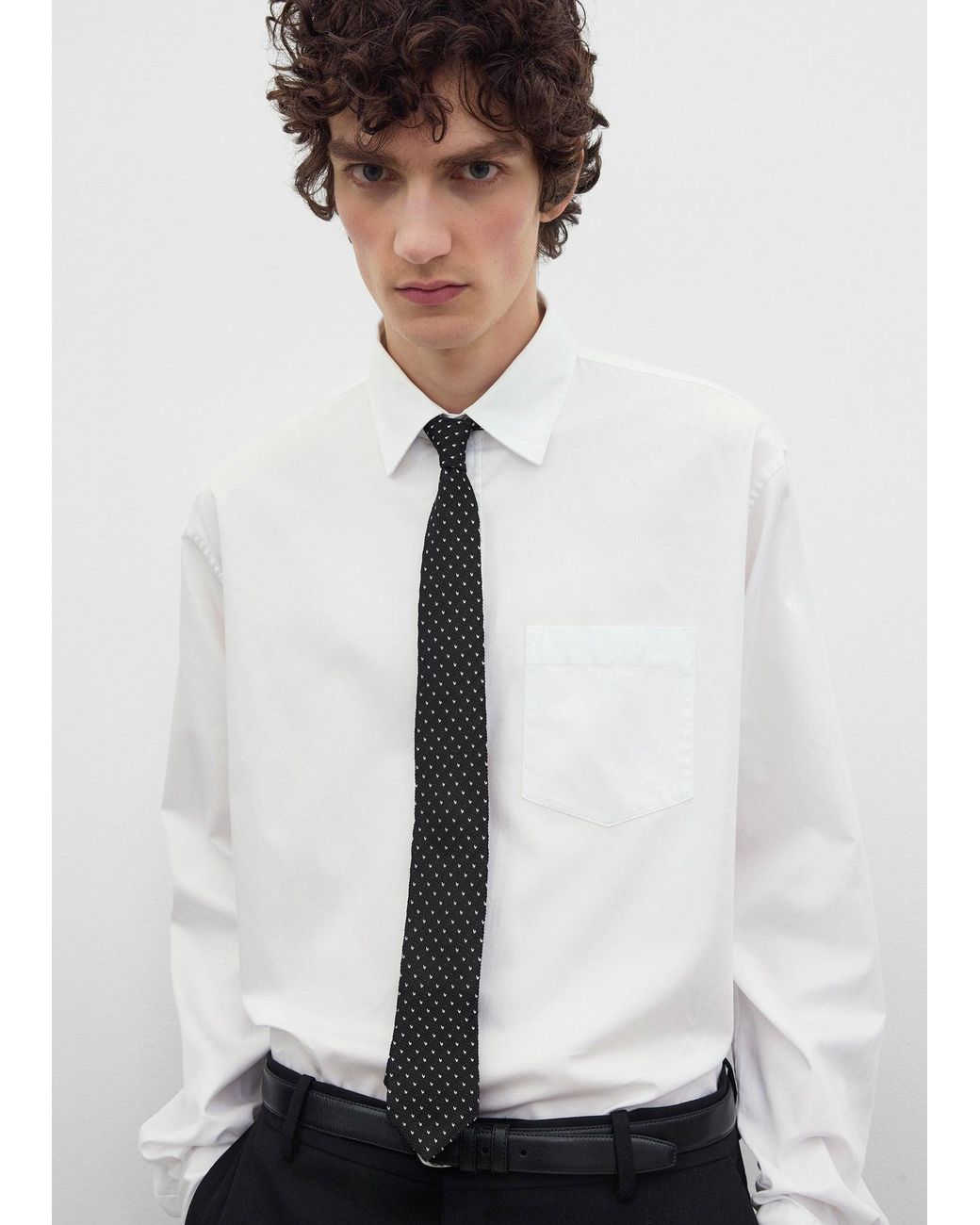 Totême White Dot Tie for men