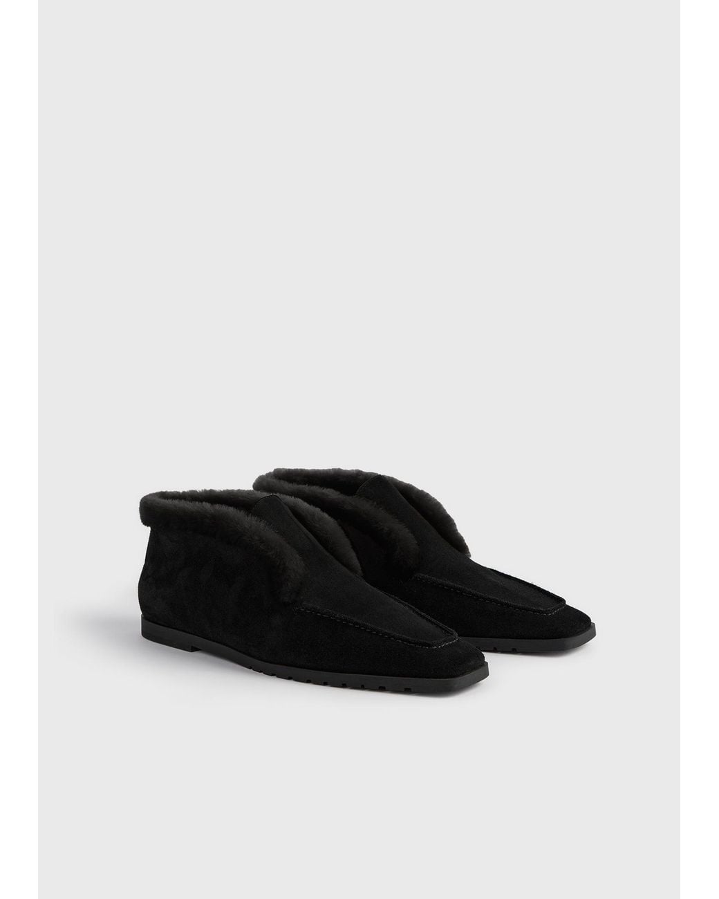 Totême Black Loafer Boots