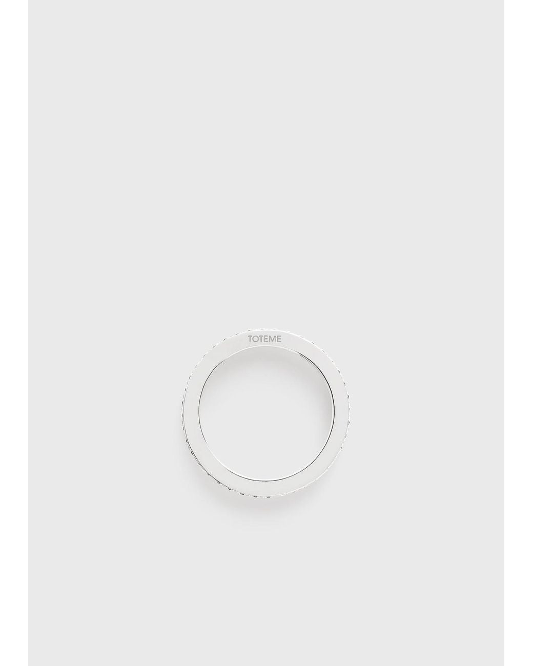 Totême White Eternity Diamond Midi Ring 18Kt