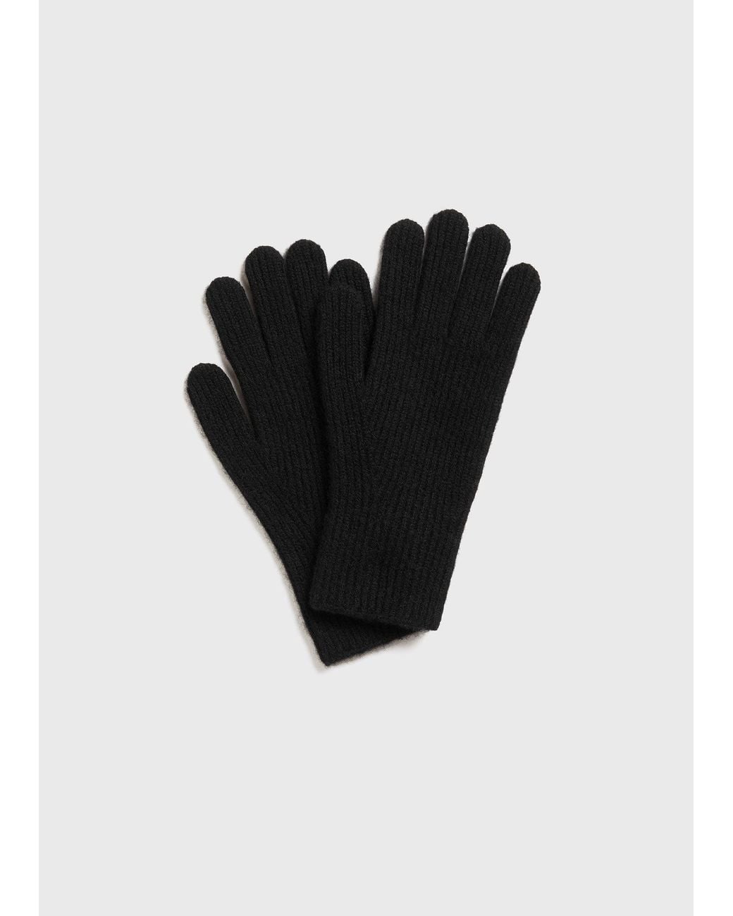 Totême Black Cashmere Gloves