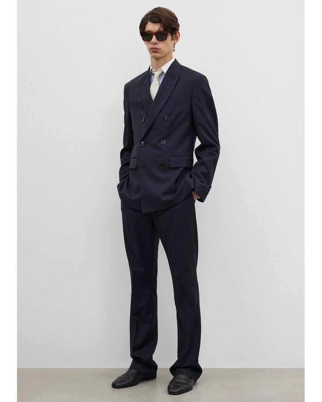 Totême Blue Boxy Db Jacket for men
