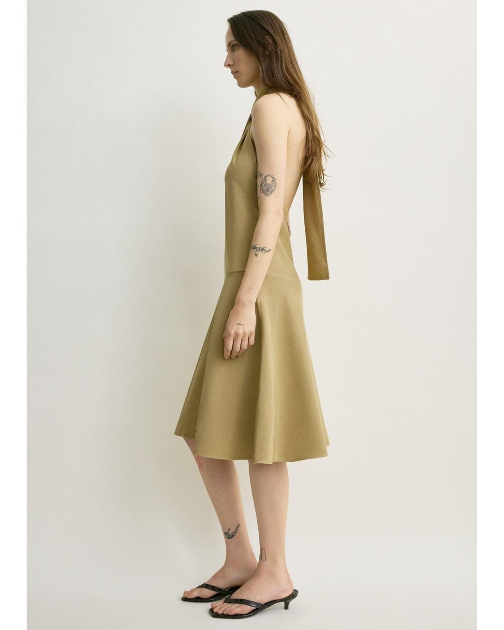 Totême Natural Twist Halter Dress