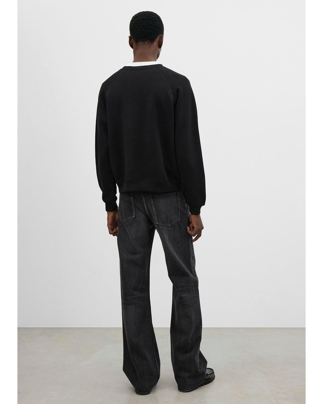 Totême  Black Cotton Silk Sweatshirt for men