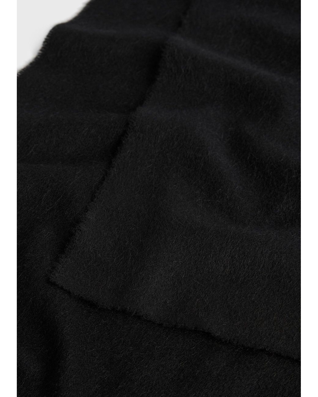Totême Black Classic Winter Scarf
