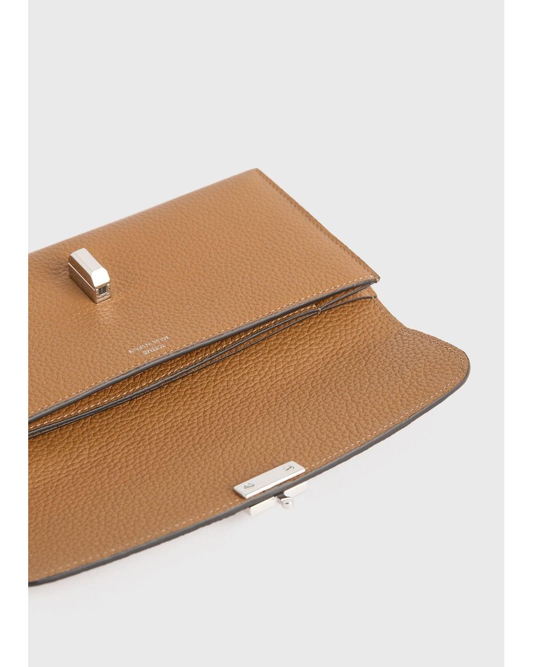 Totême  Natural T-Lock Grained-Leather Wallet