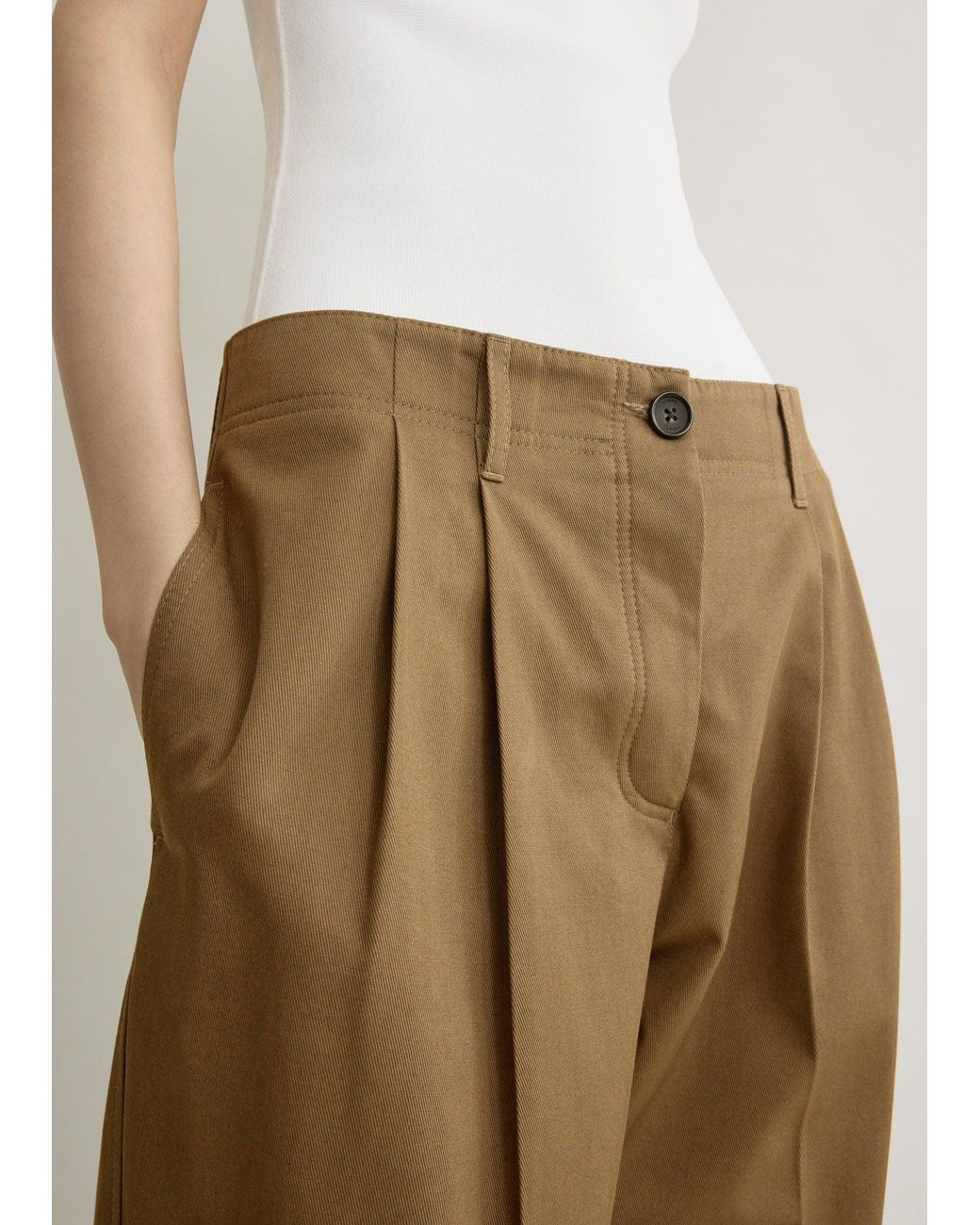 Totême Natural Relaxed Chino Trousers