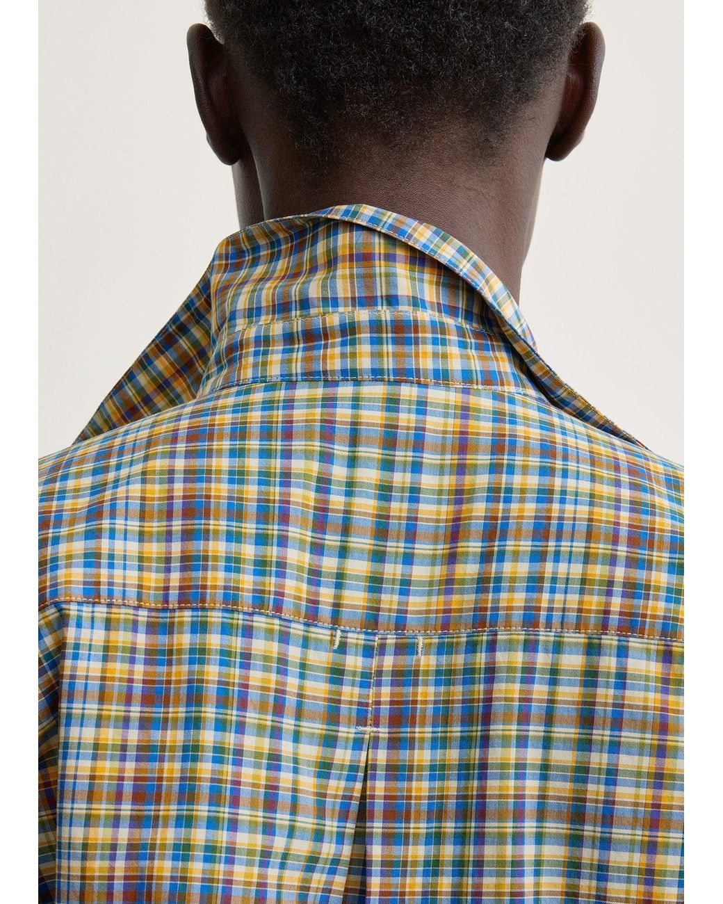 Totême Blue Classic Check Shirt