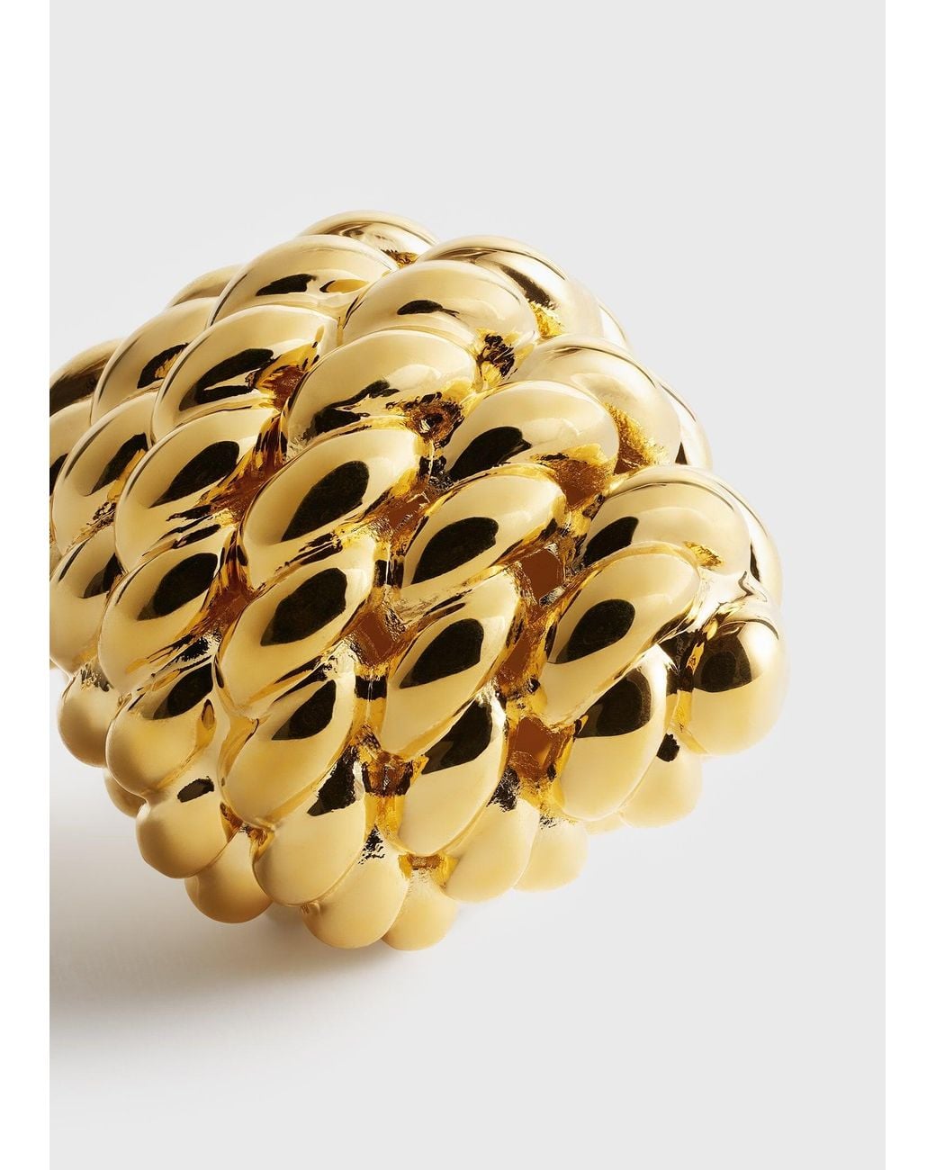 Totême Metallic Rope Drop Earrings