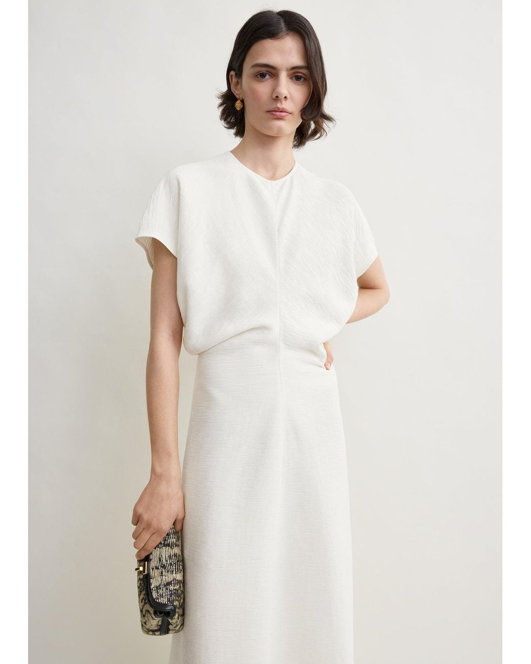 Totême  White Slouch Waist Dress