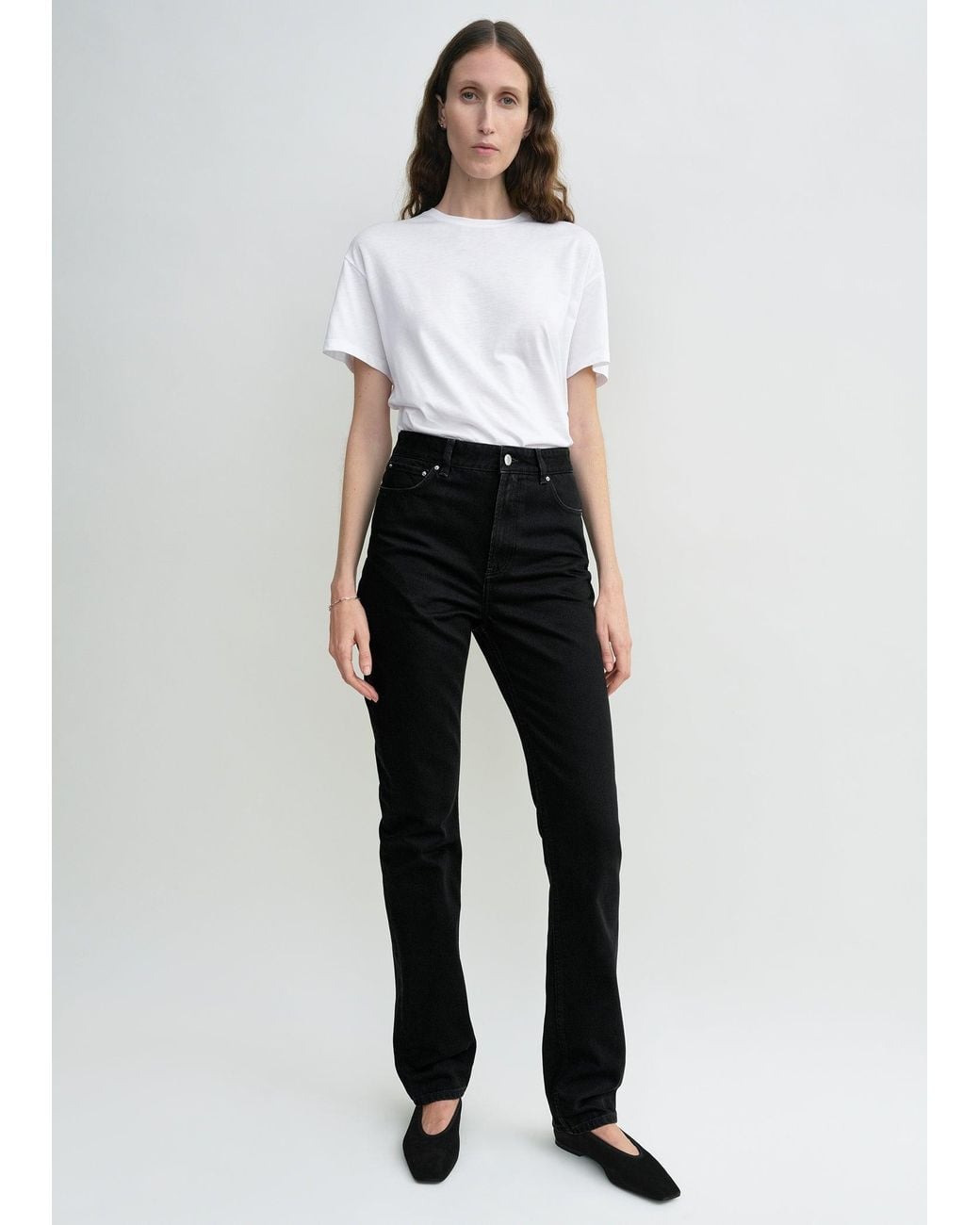 Totême White High Slim Denim