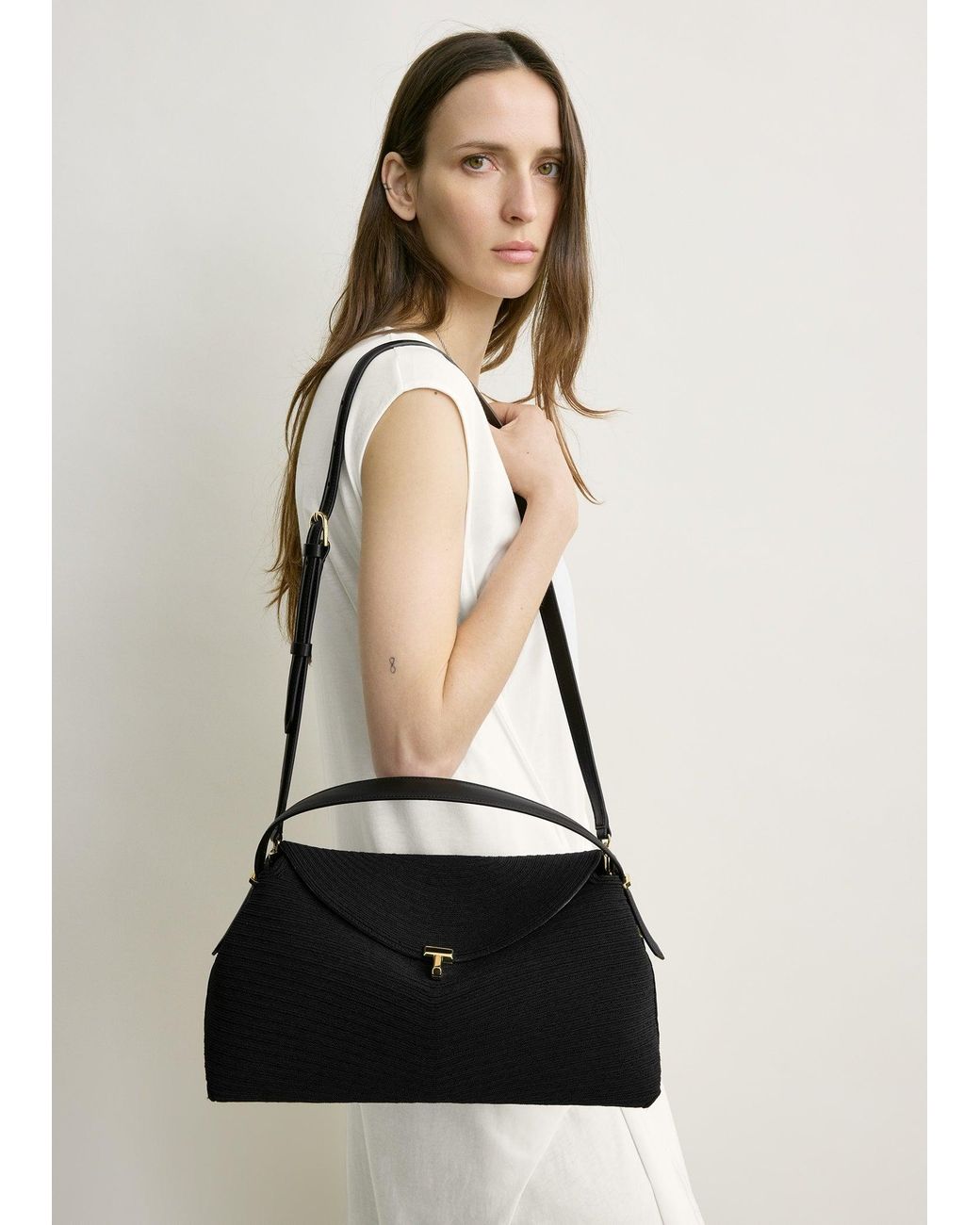 Totême Black T-Lock Rope Top Handle