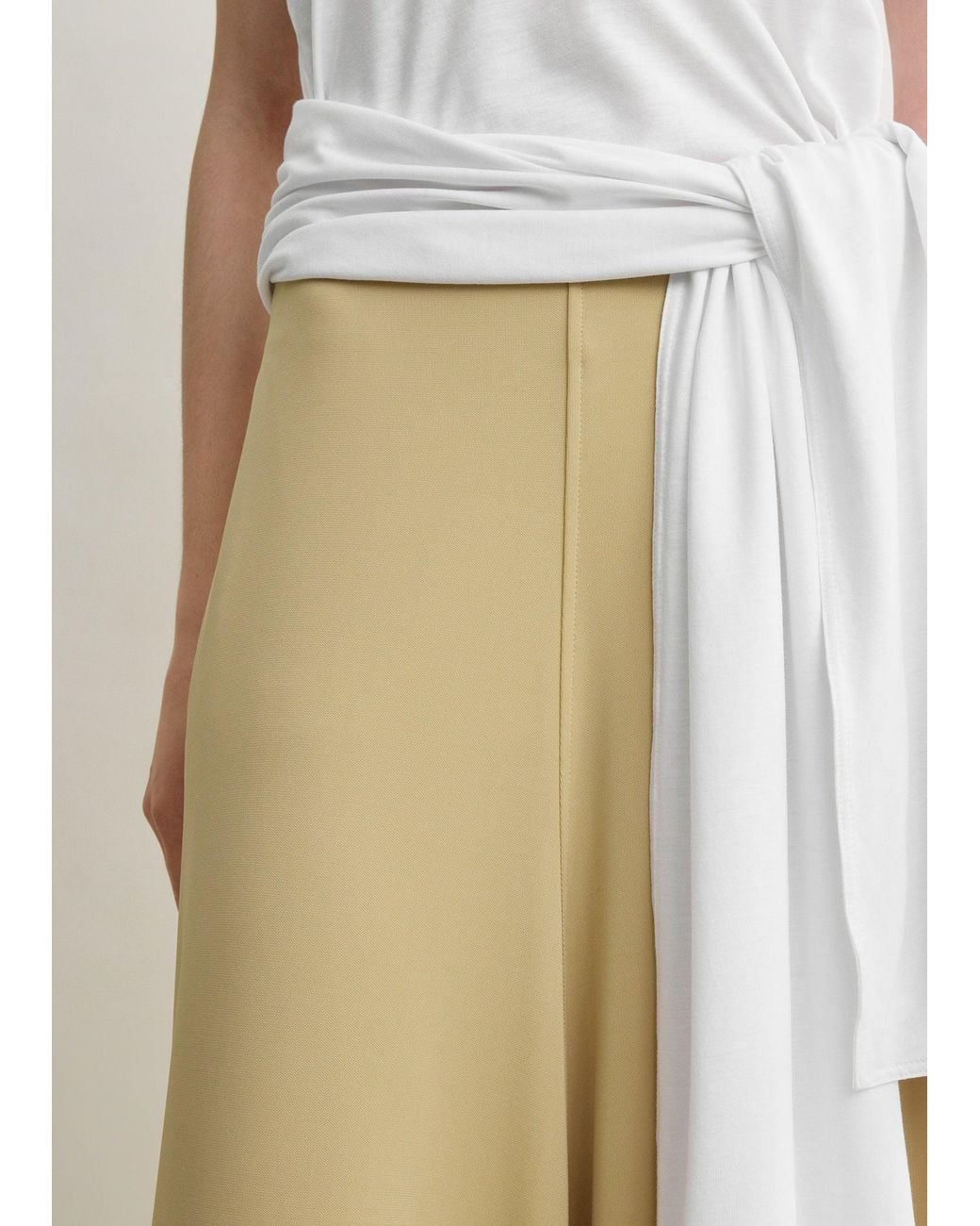 Totême  Natural Flared Jersey Skirt