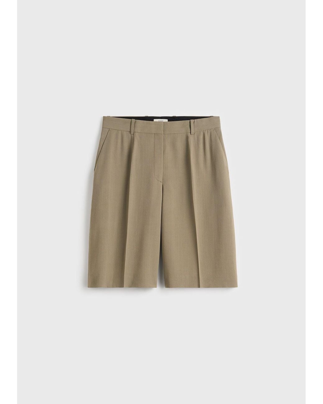 Totême Gray Wide Fluid Shorts