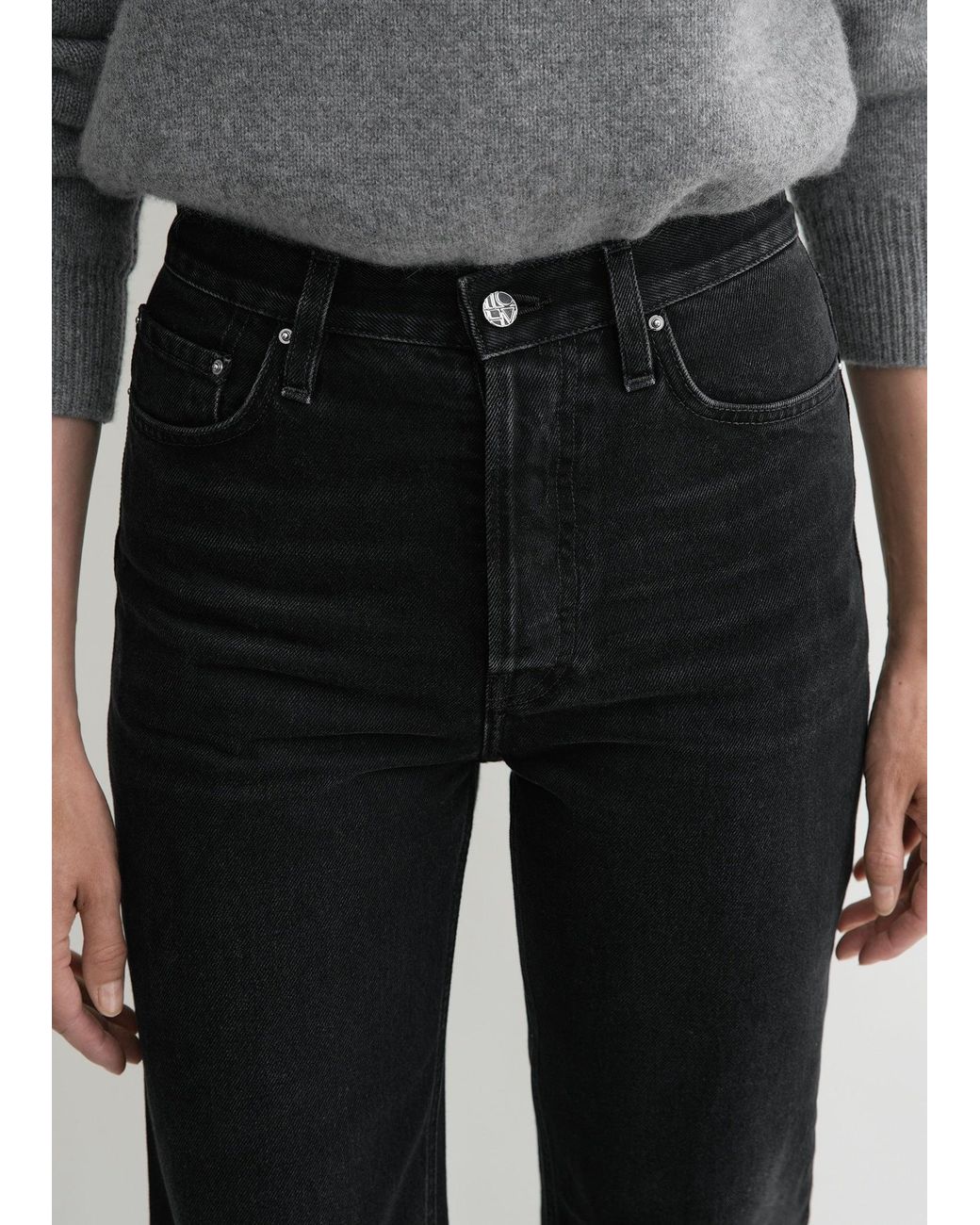 Totême Gray Classic Cut Denim Full Length