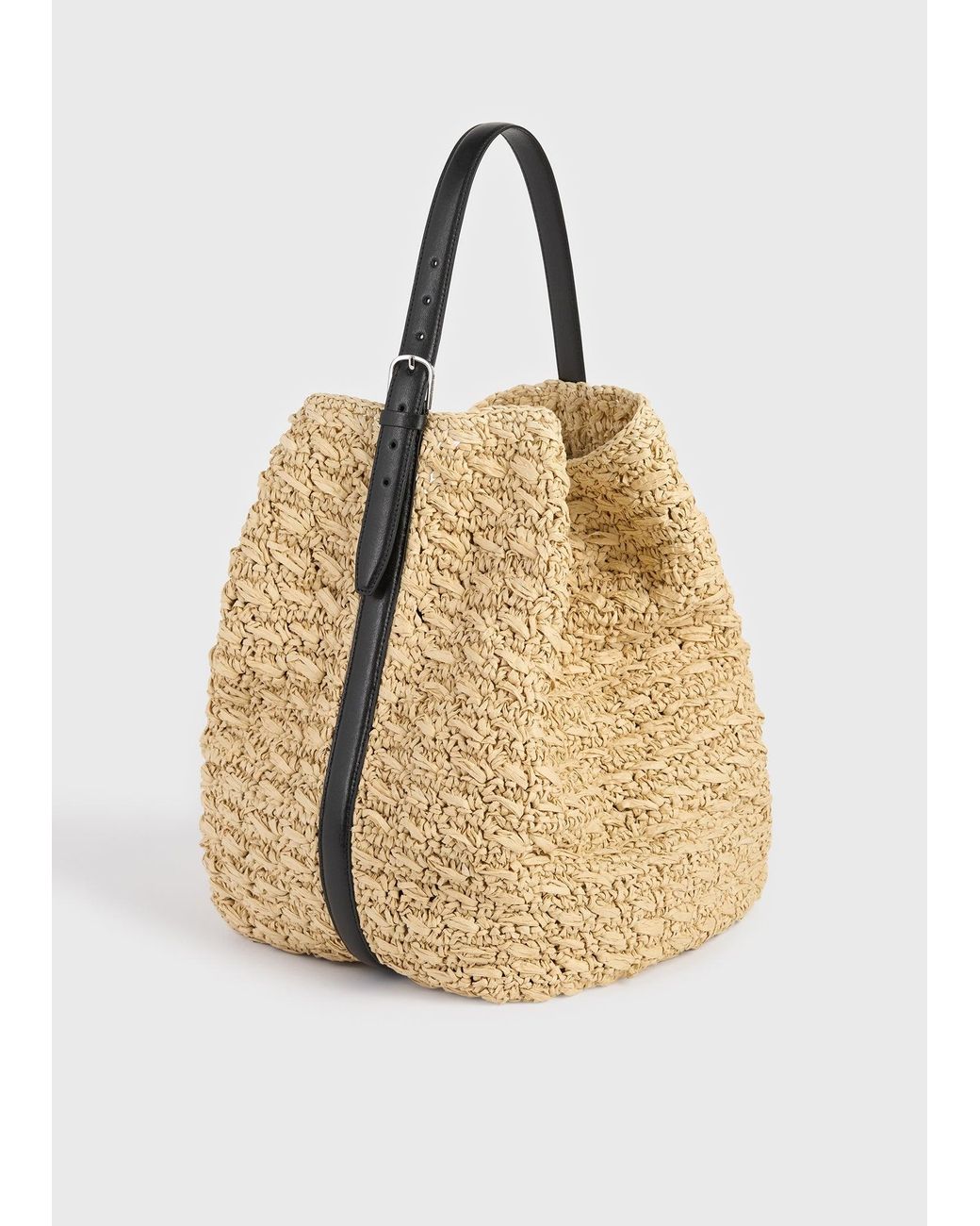 Totême  Natural Belted Paper Raffia Tote