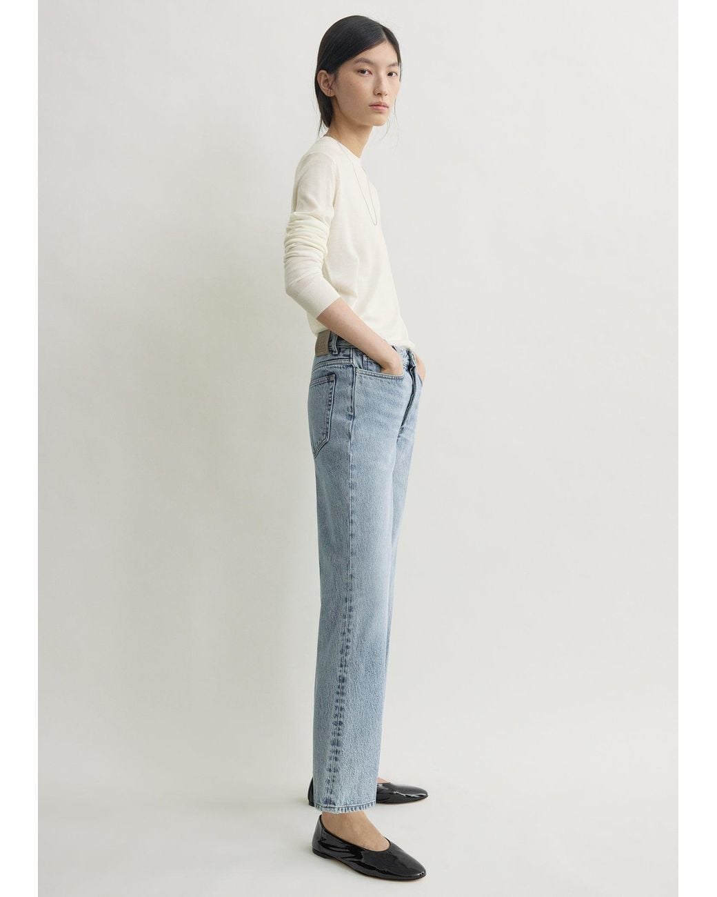 Totême Blue Kick Flare Denim