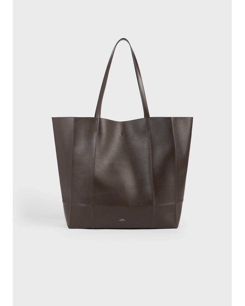 Totême Brown Roam Leather Tote