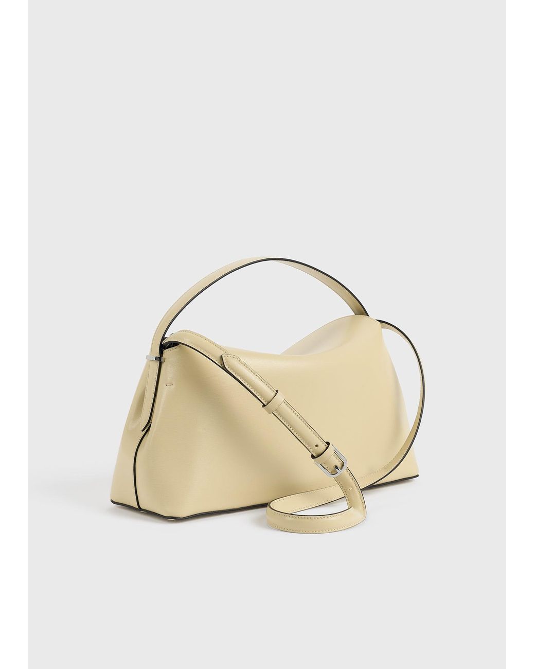 Totême  Natural T-Lock Leather Top Handle