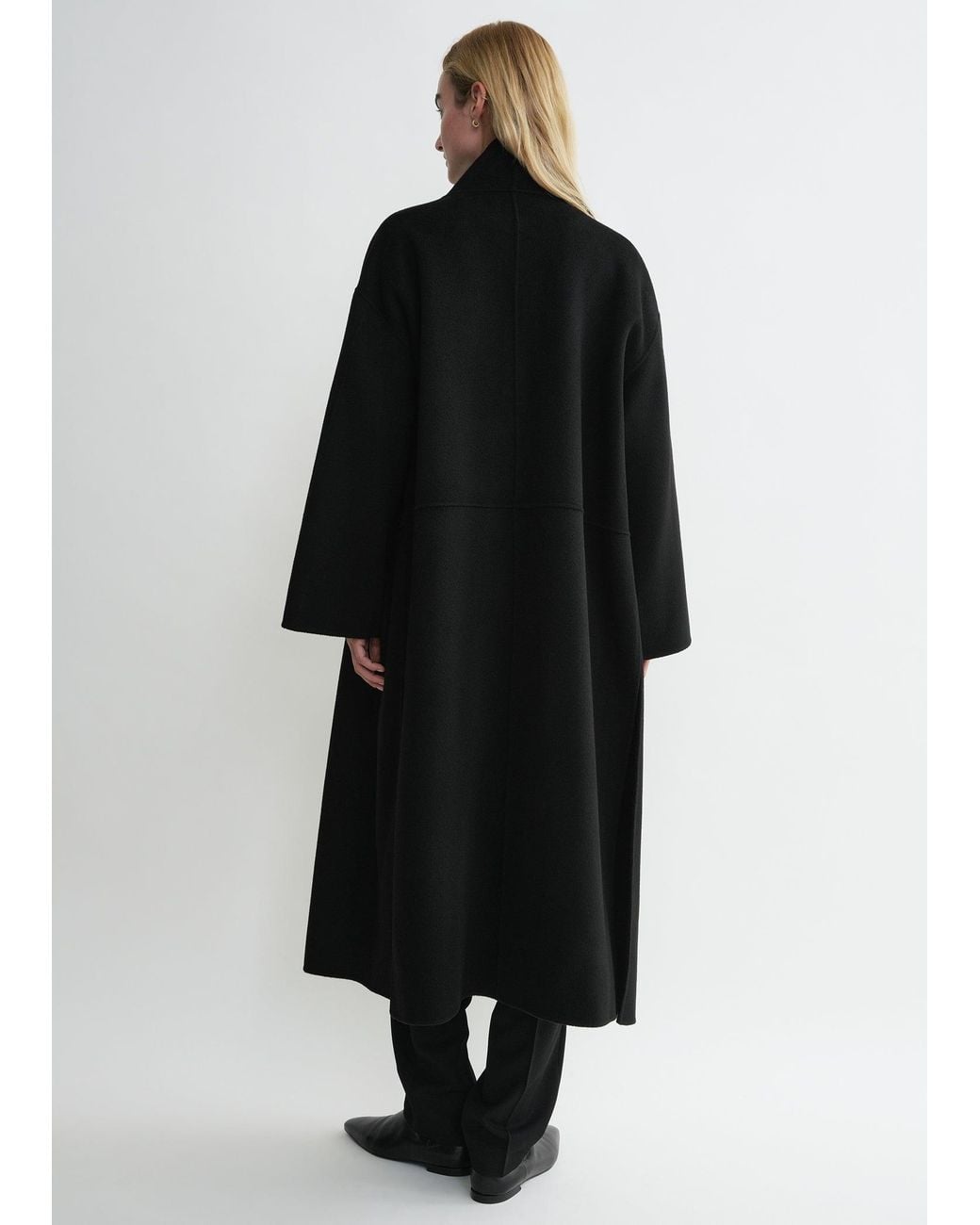 Totême Black Signature Doublé Coat