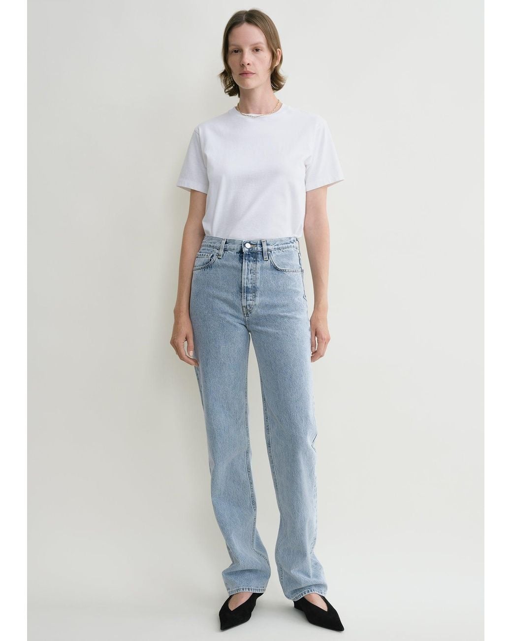 Totême Blue Classic Cut Denim Full Length